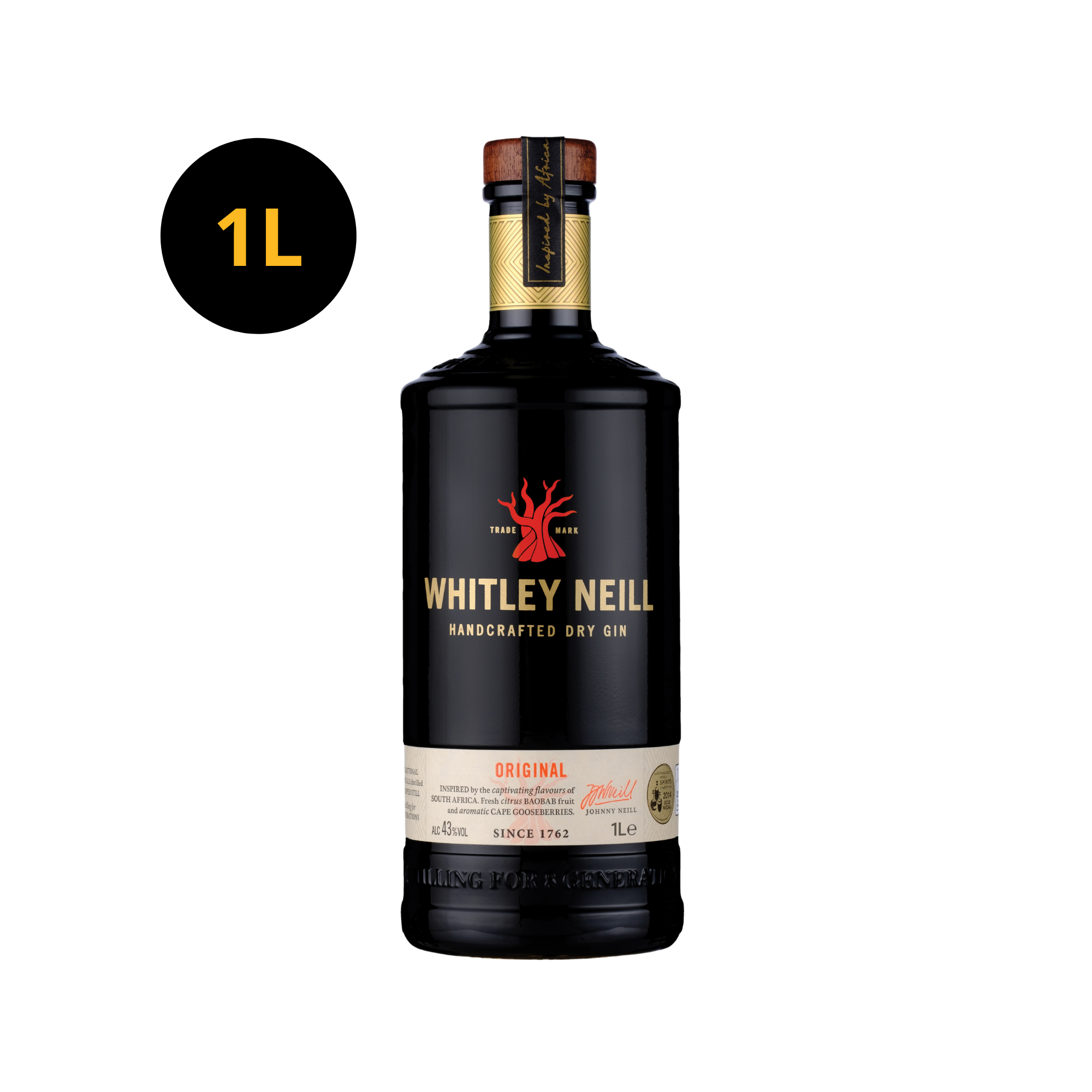 Whitley Neill Gin 43% 1L
