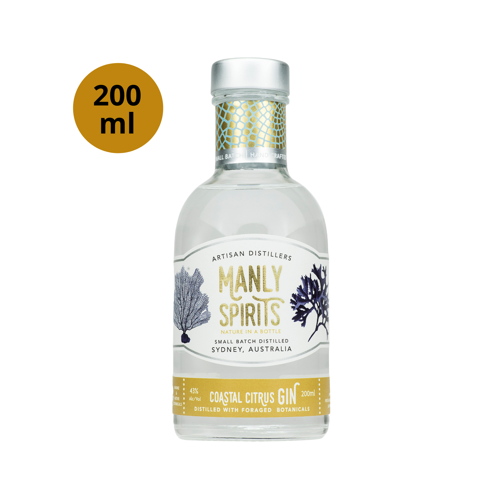 Manly Coastal Gin 43% 0.2L