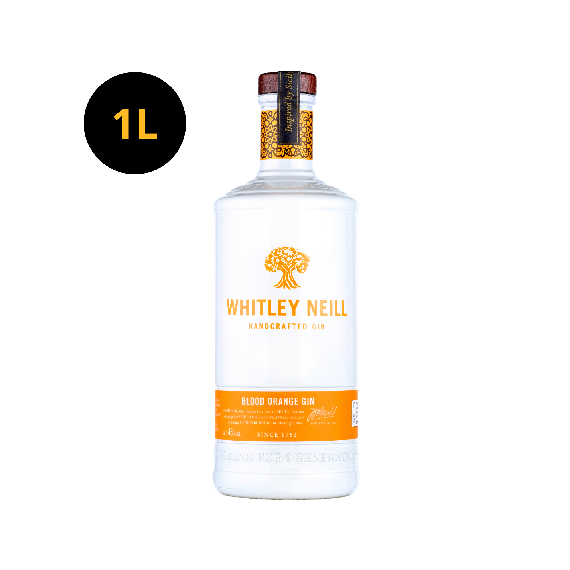 Whitley Neill Bl.Or.Gin 43% 1L