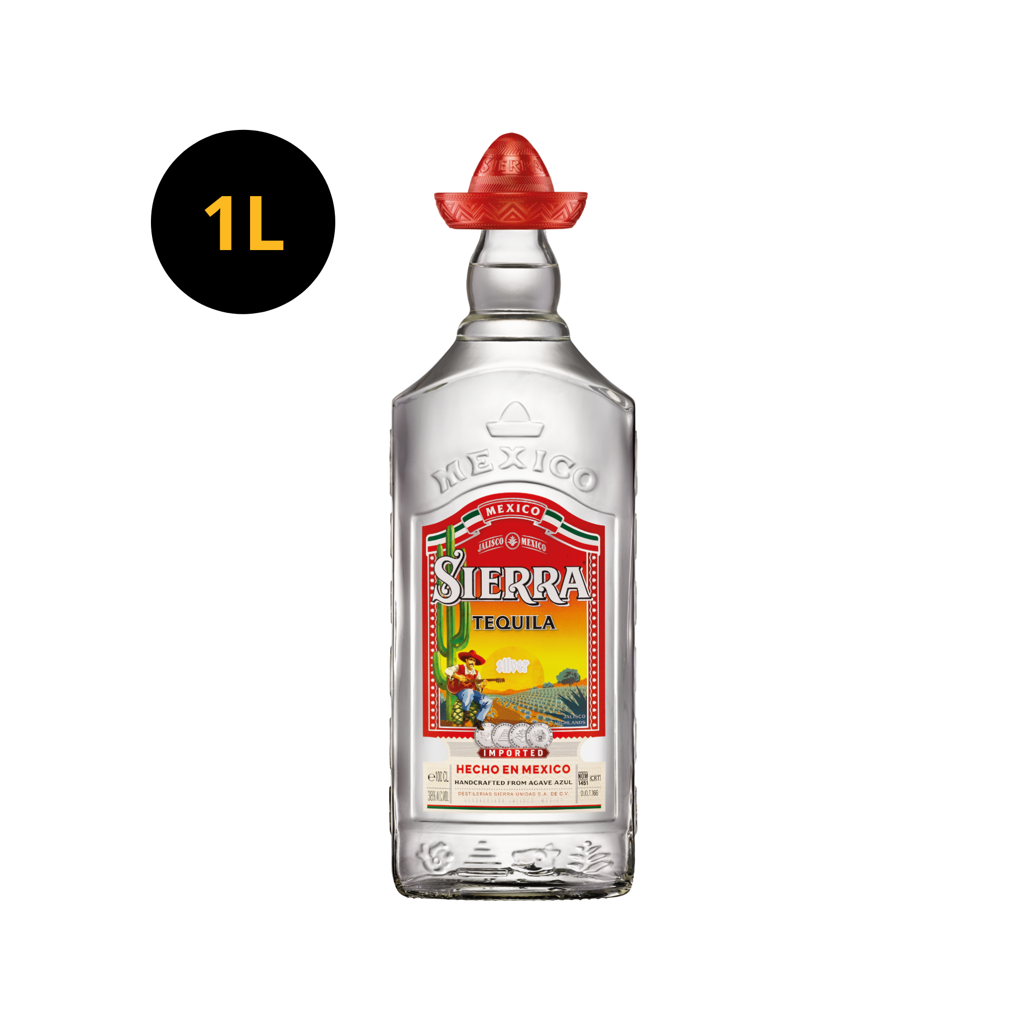 Sierra Tequila Blanco 38% 1L