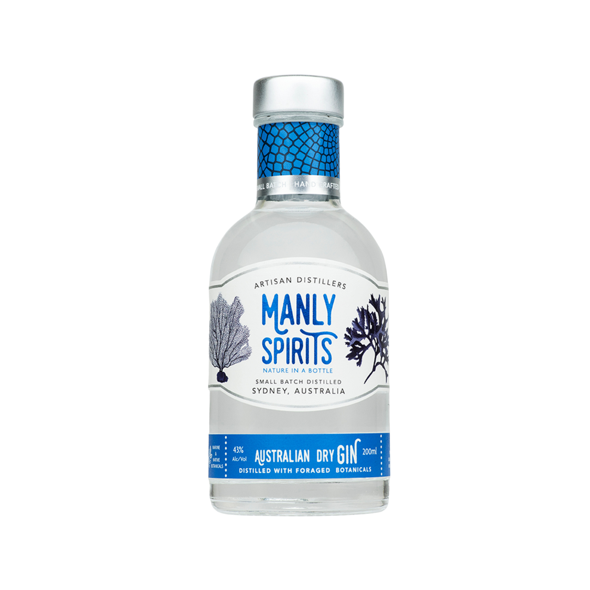 Manly Aust Dry Gin 43% 0.2L