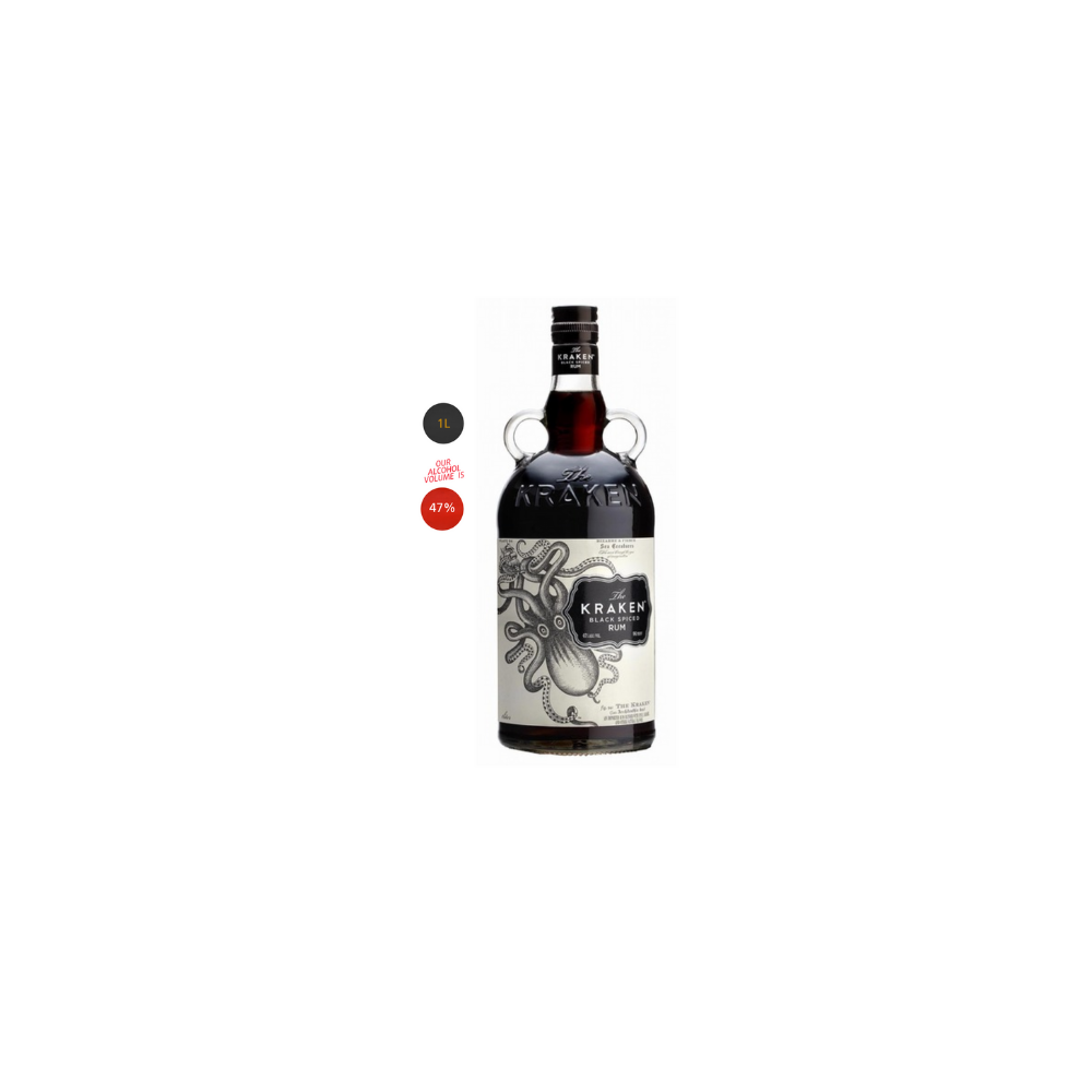 The Kraken Black Spiced Rum 47% 1L