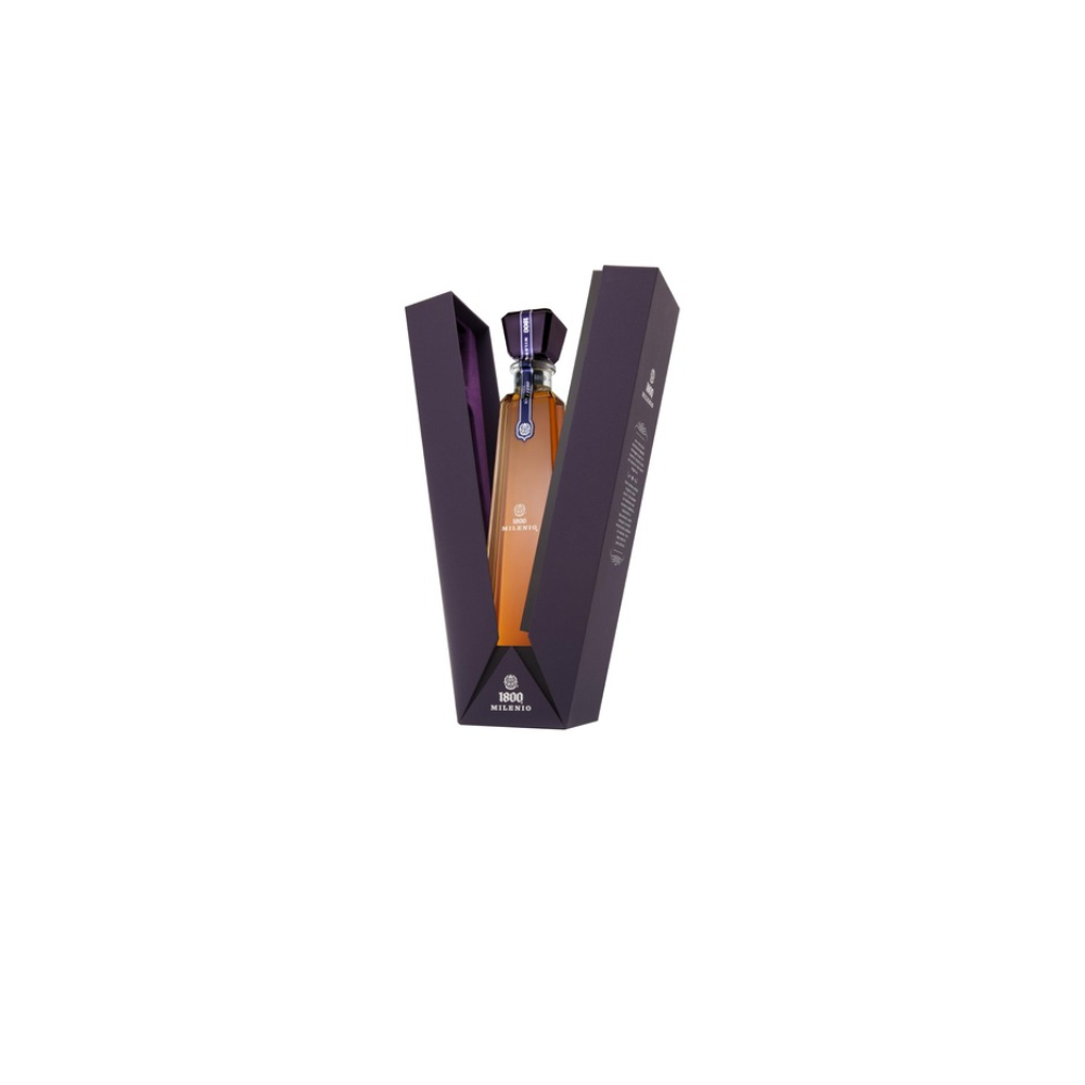 1800 Milenio Tequila 38% 0.7L gift pack