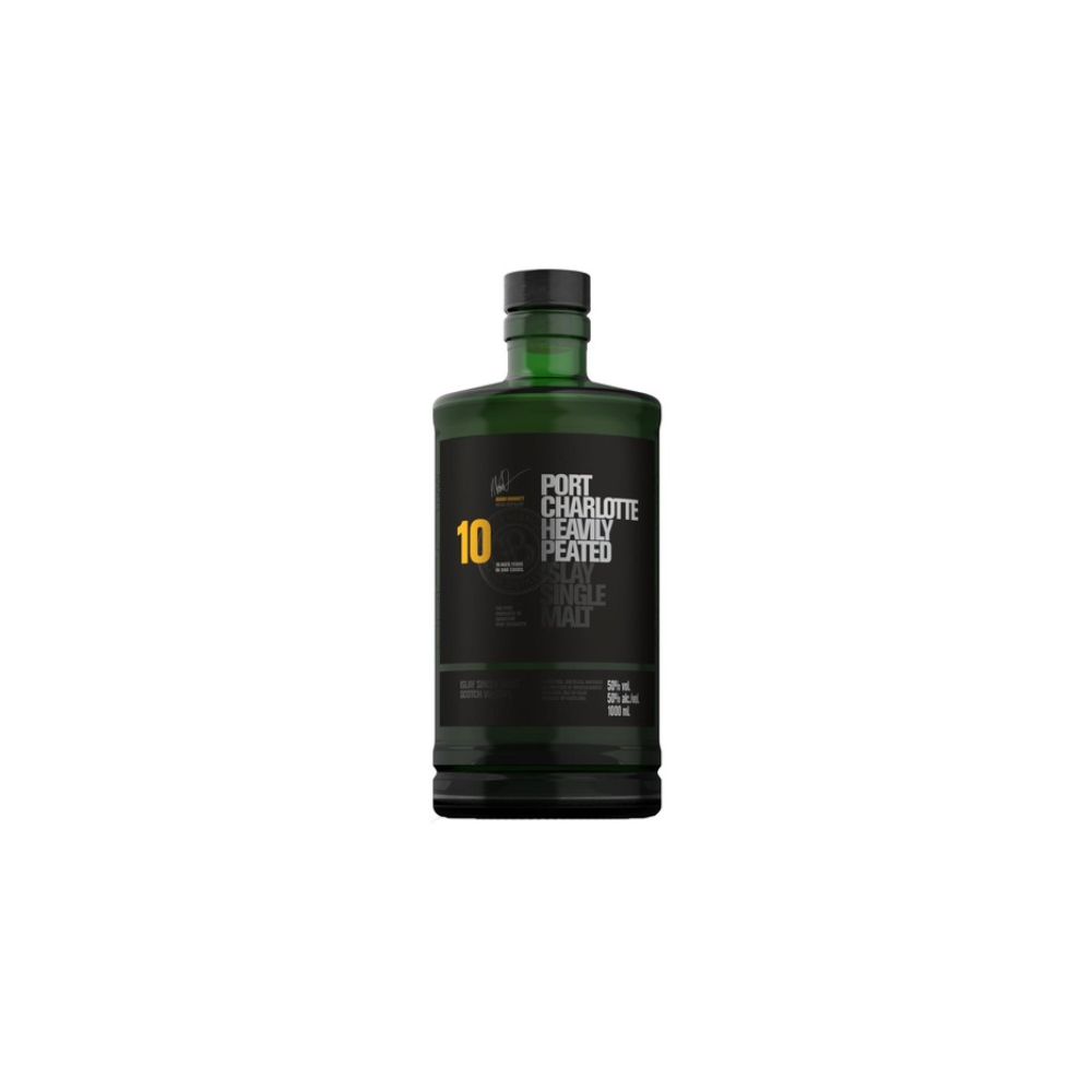 Bruichladdich Port Charlotte 10y Islay Single Malt Scotch Whisky 50% 1L gift pack