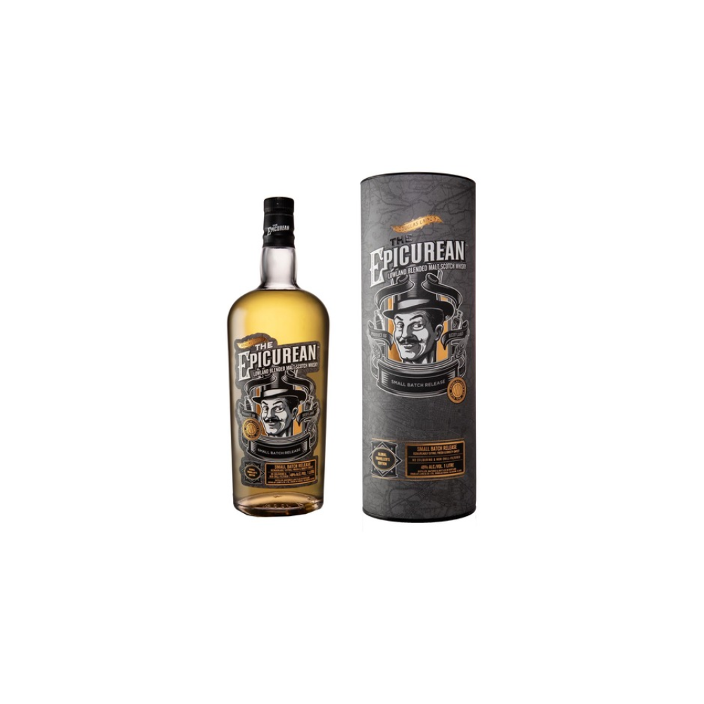 Douglas Laing The Epicurean Lowland Blended Malt Scotch Whisky 48% 1L gift pack