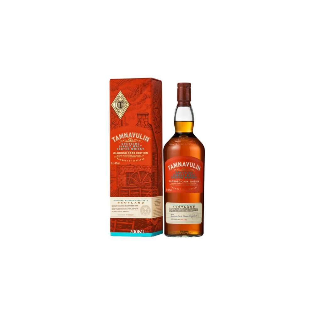 Tamnavulin Speyside Single Malt Scotch Whisky Oloroso Cask 40% 1L gift pack