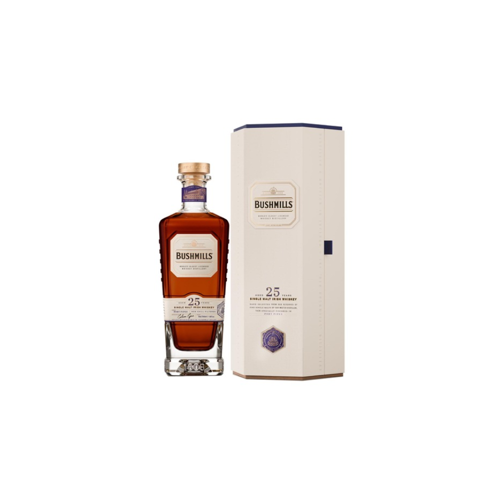 Bushmills 25Y Single Malt Irish Whiskey 46% 0.7L Gift Pack