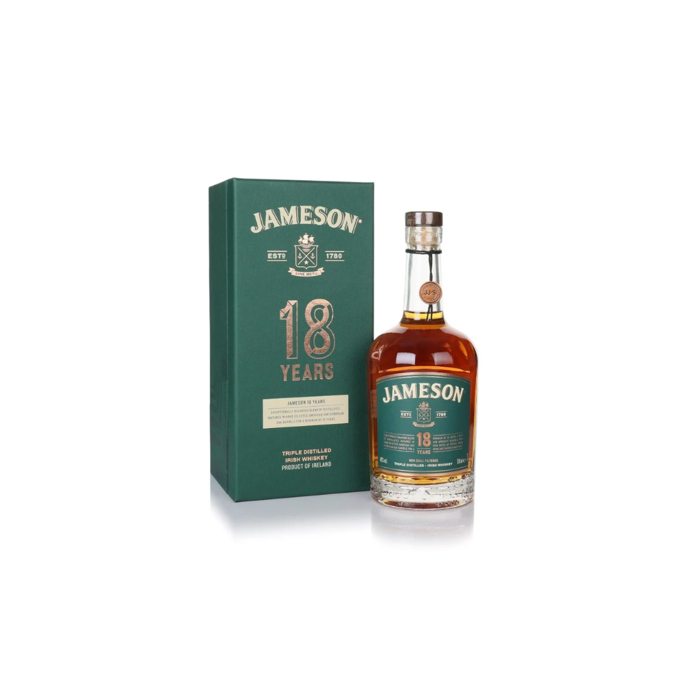 Jameson 18y Irish Whiskey 46% 0.7L gift pack