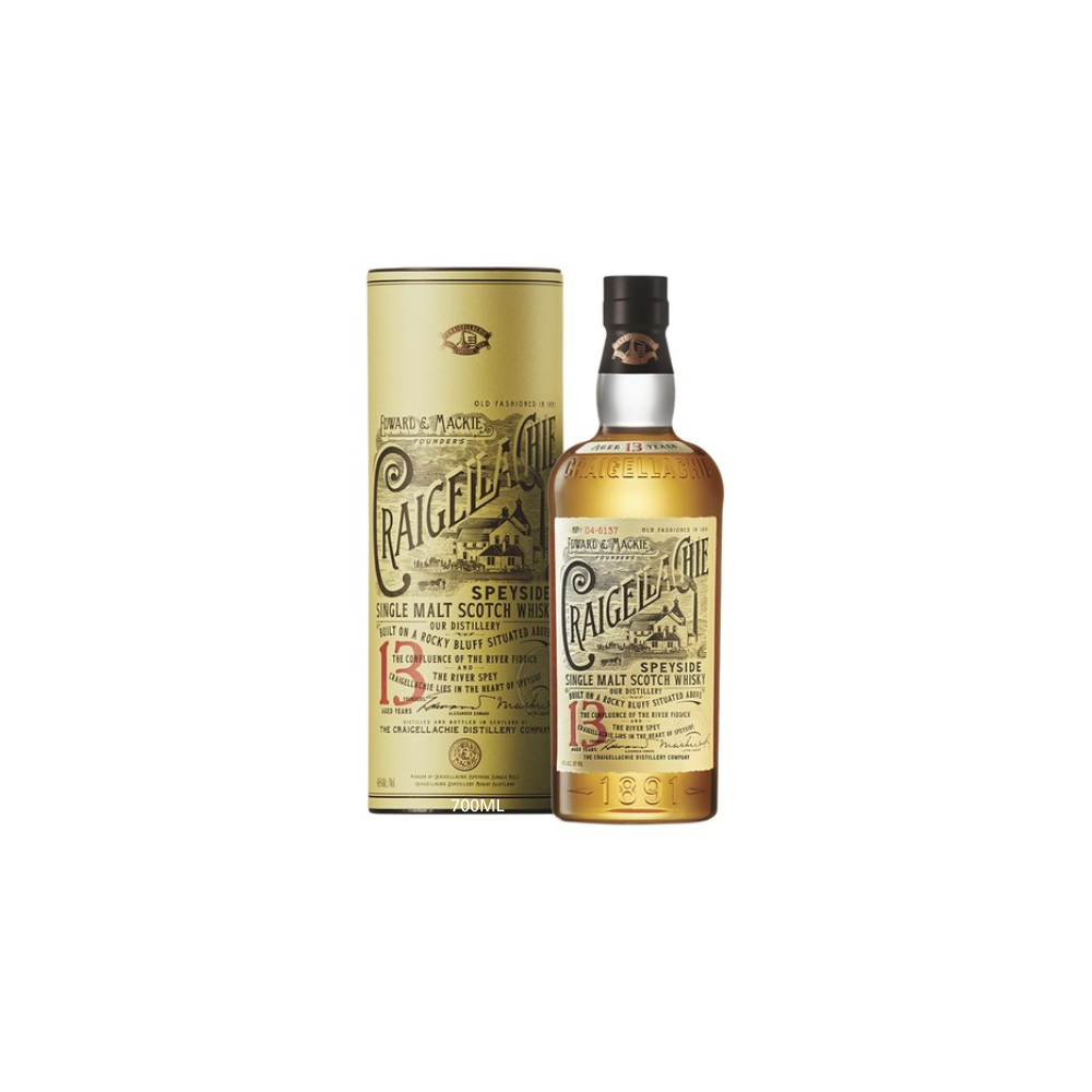 Craigellachie 13y Speyside Single Malt Scotch Whisky 46% 1L gift pack