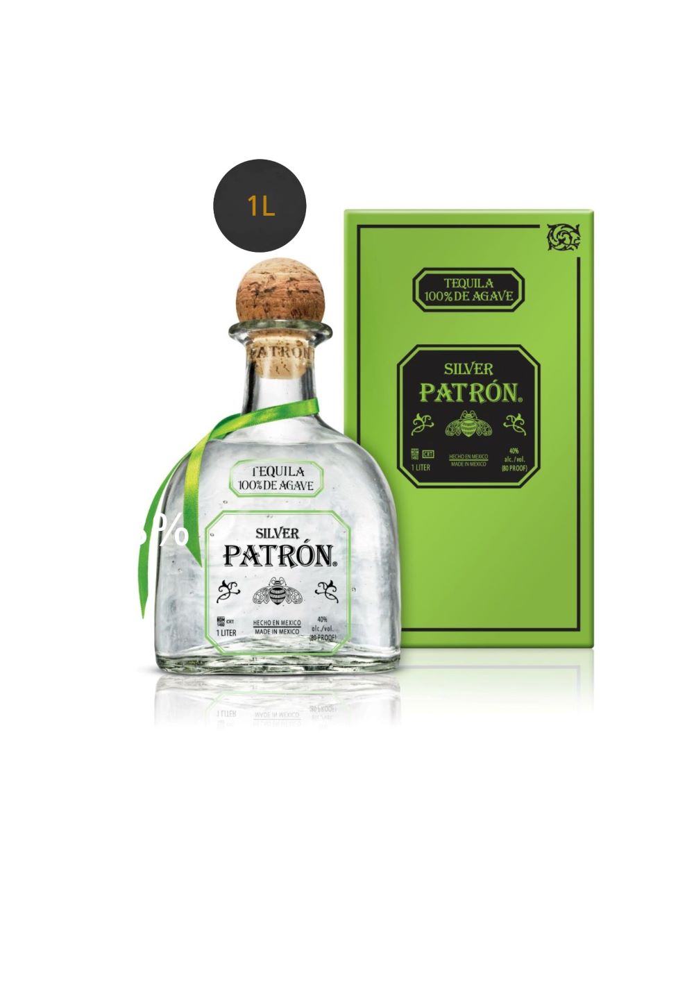 Patrón Tequ.Silver 40% 1L GP