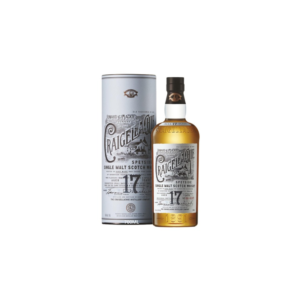 Craigellachie Speyside Single Malt Scotch Whisky 17y 46% 0.7L gift pack