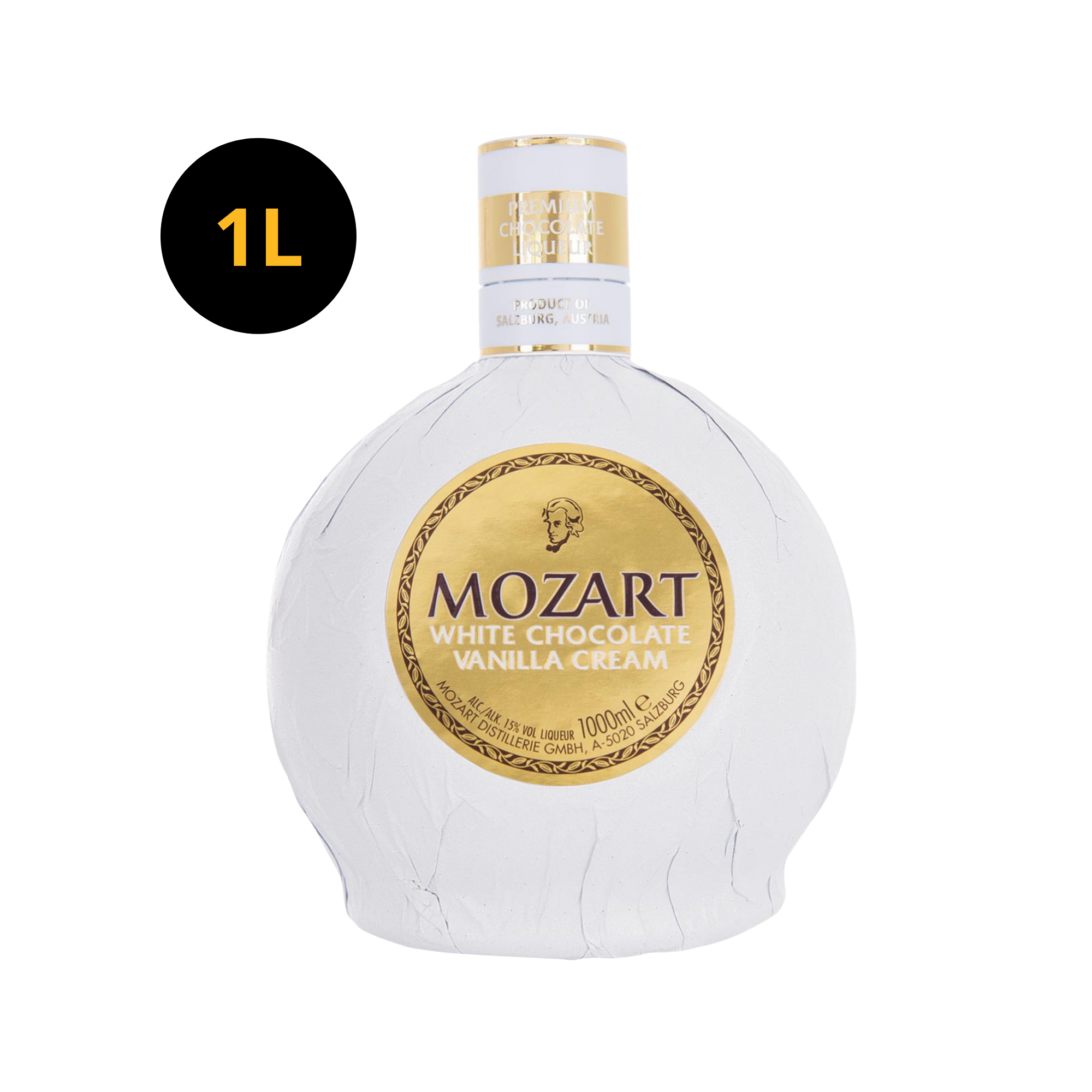 Mozart White Chocolate Vanilla Cream 15% 1L