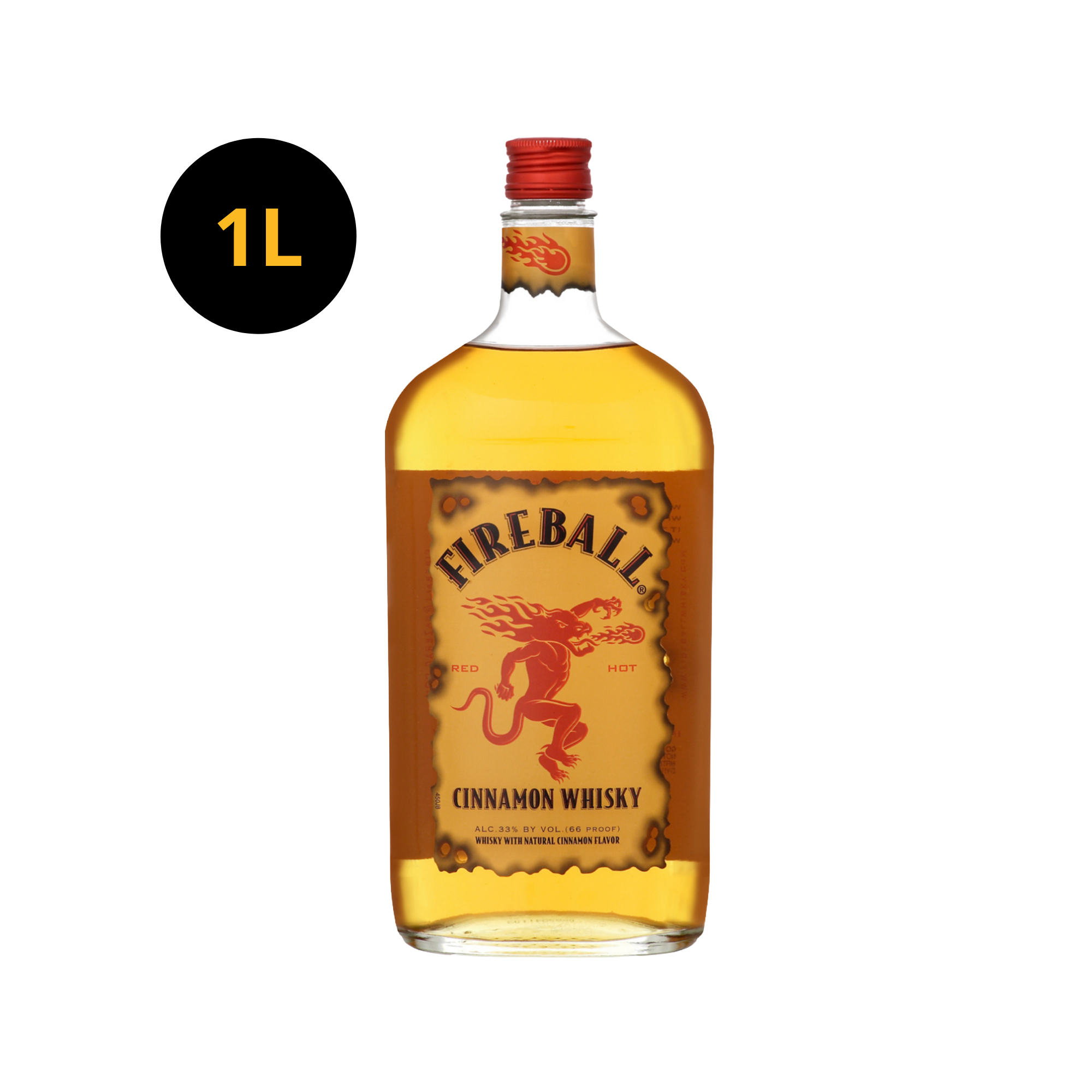 Fireball Cinnamon Whisky 33% 1L