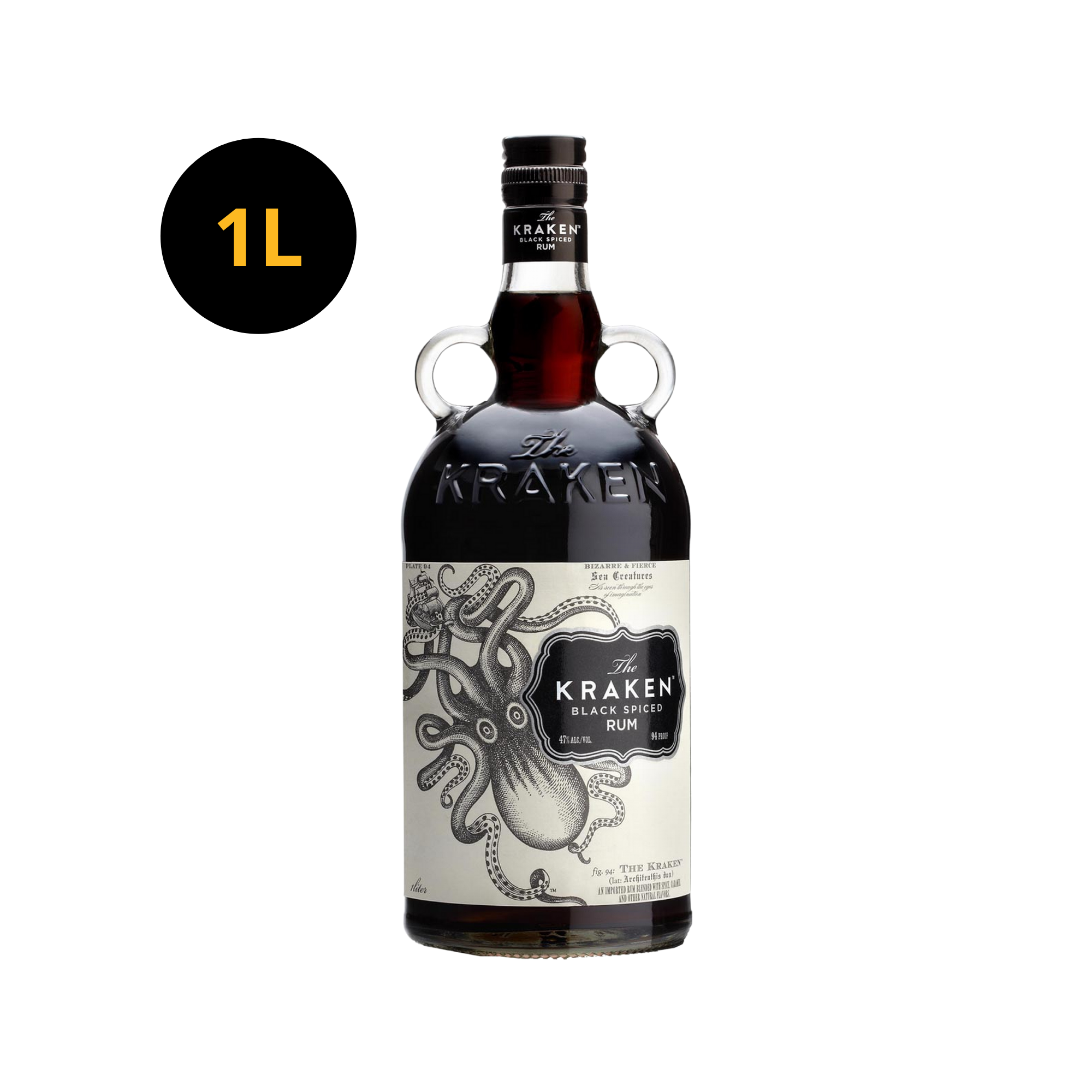 The Kraken Black Spiced Rum 47% 1L