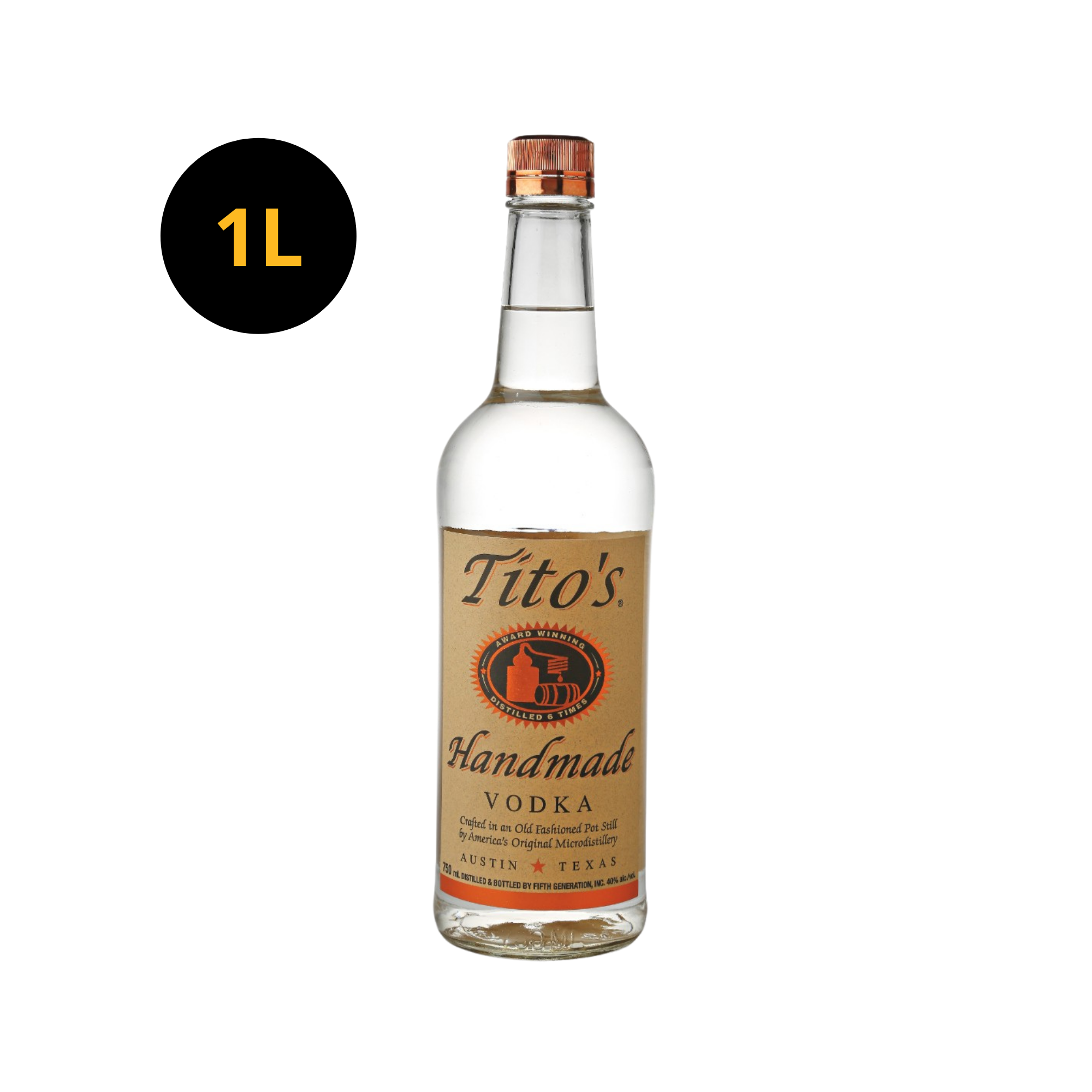 Titos Vodka 40% 1L