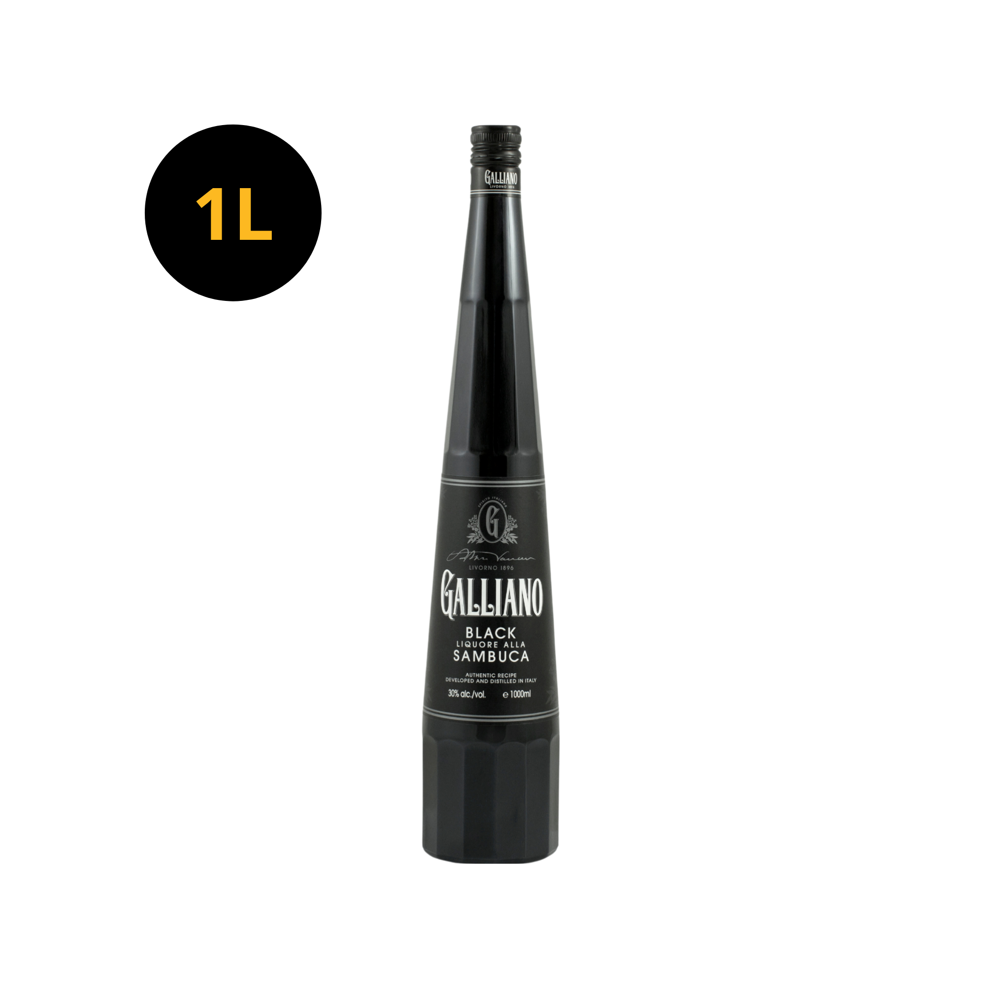 Galliano Black Sambuca 30% 1L