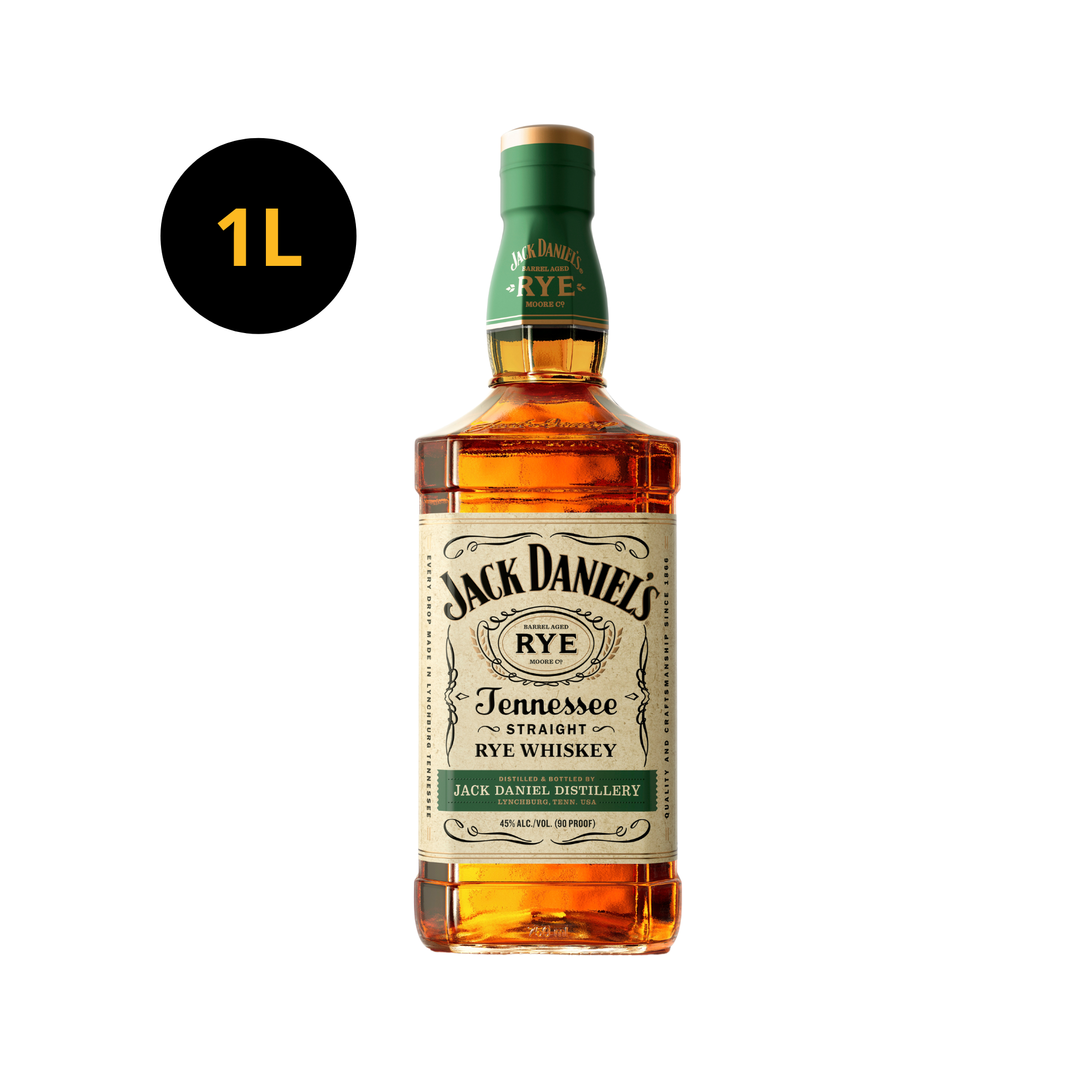 Jack Daniel's Tennessee Rye 45% 1L