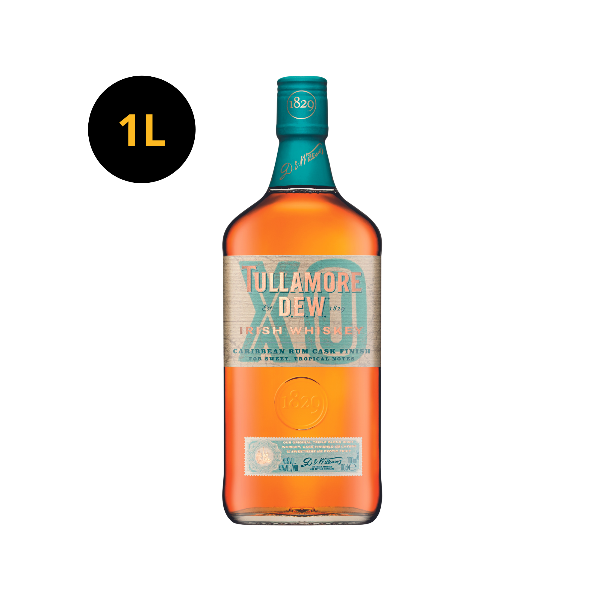 Tullamore Dew XO Rum Finish 43.0% 1L