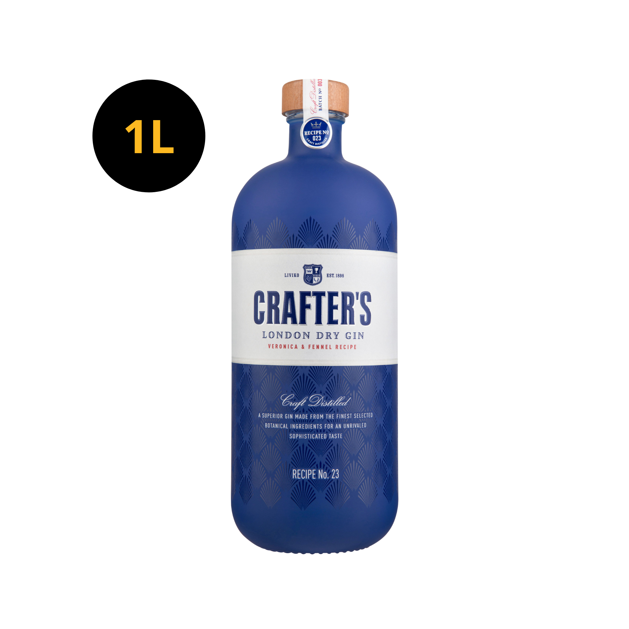 Crafter's London Dry Gin 43% 1L