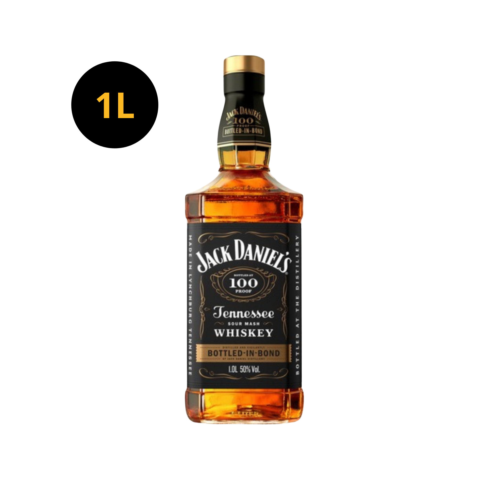 Jack Daniel's Bottled In Bond 50% 1L, giftbox