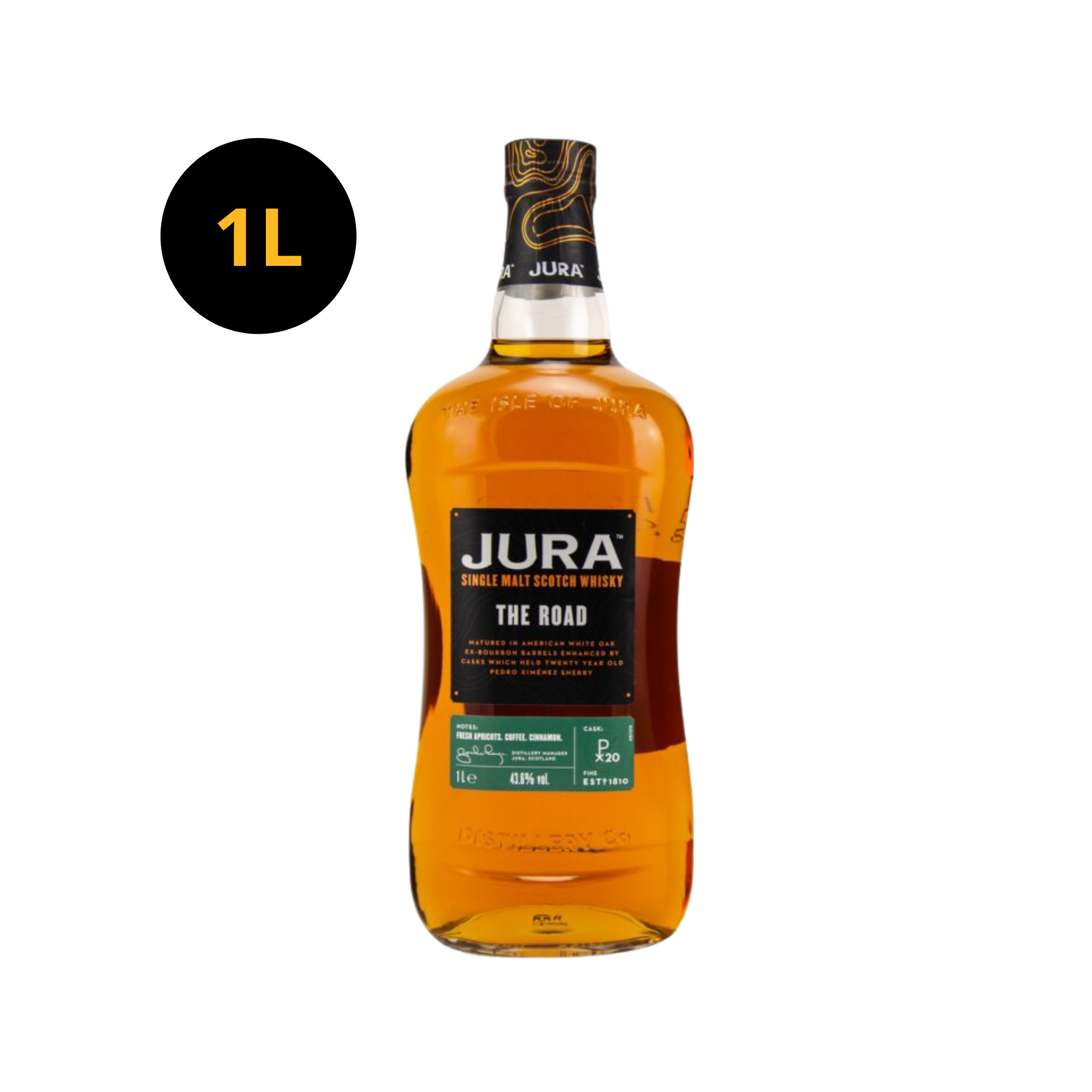 Jura The Road Single Malt Scotch Whisky 43.6% 1L