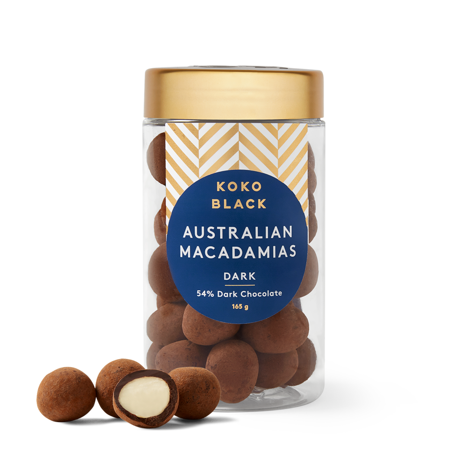 Koko Black 54% Dark Macadamias 165g