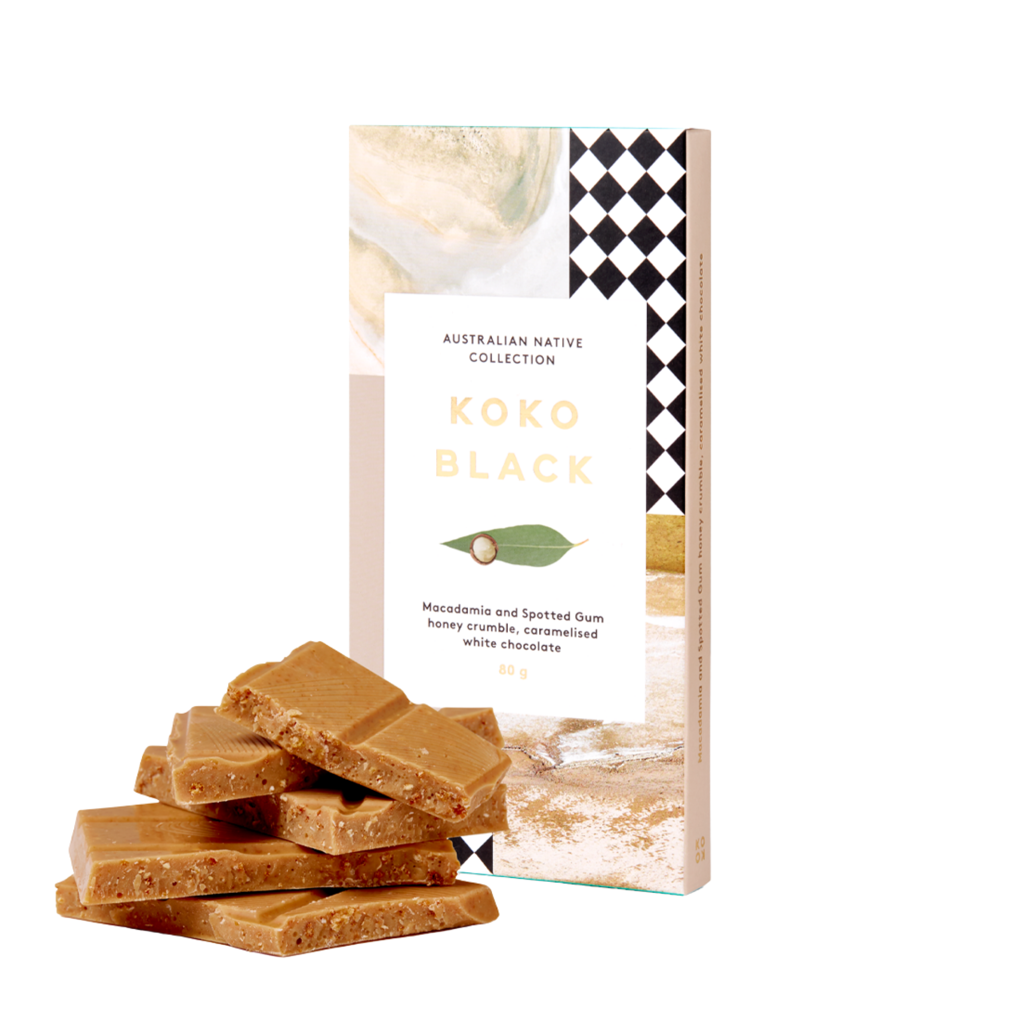 Koko Black Macadamia & Spotted Gum Honey 80g