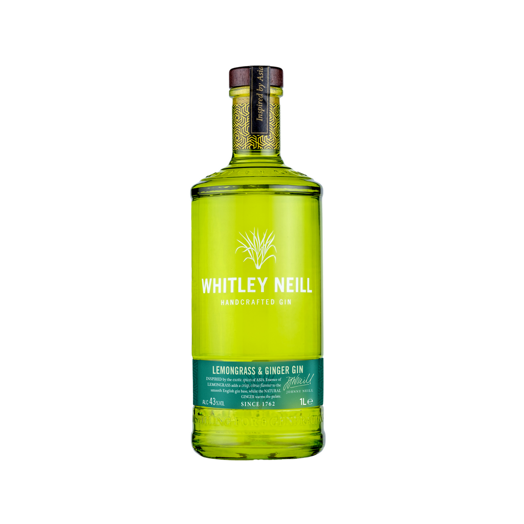 Whitley Neill Lemongrass & Ginger Gin 43% 1L