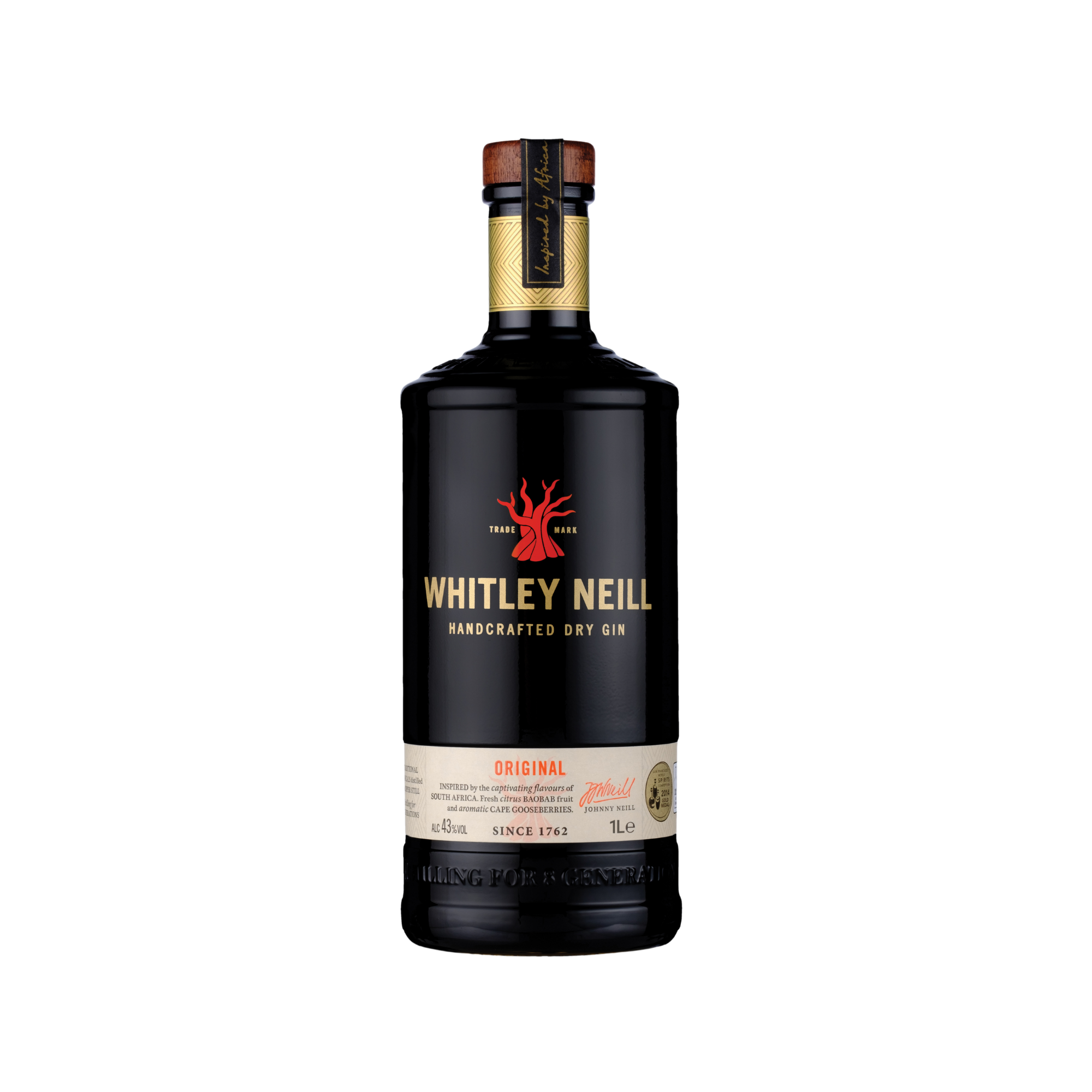 Whitley Neill Handcrafted Dry Gin 43% 1L