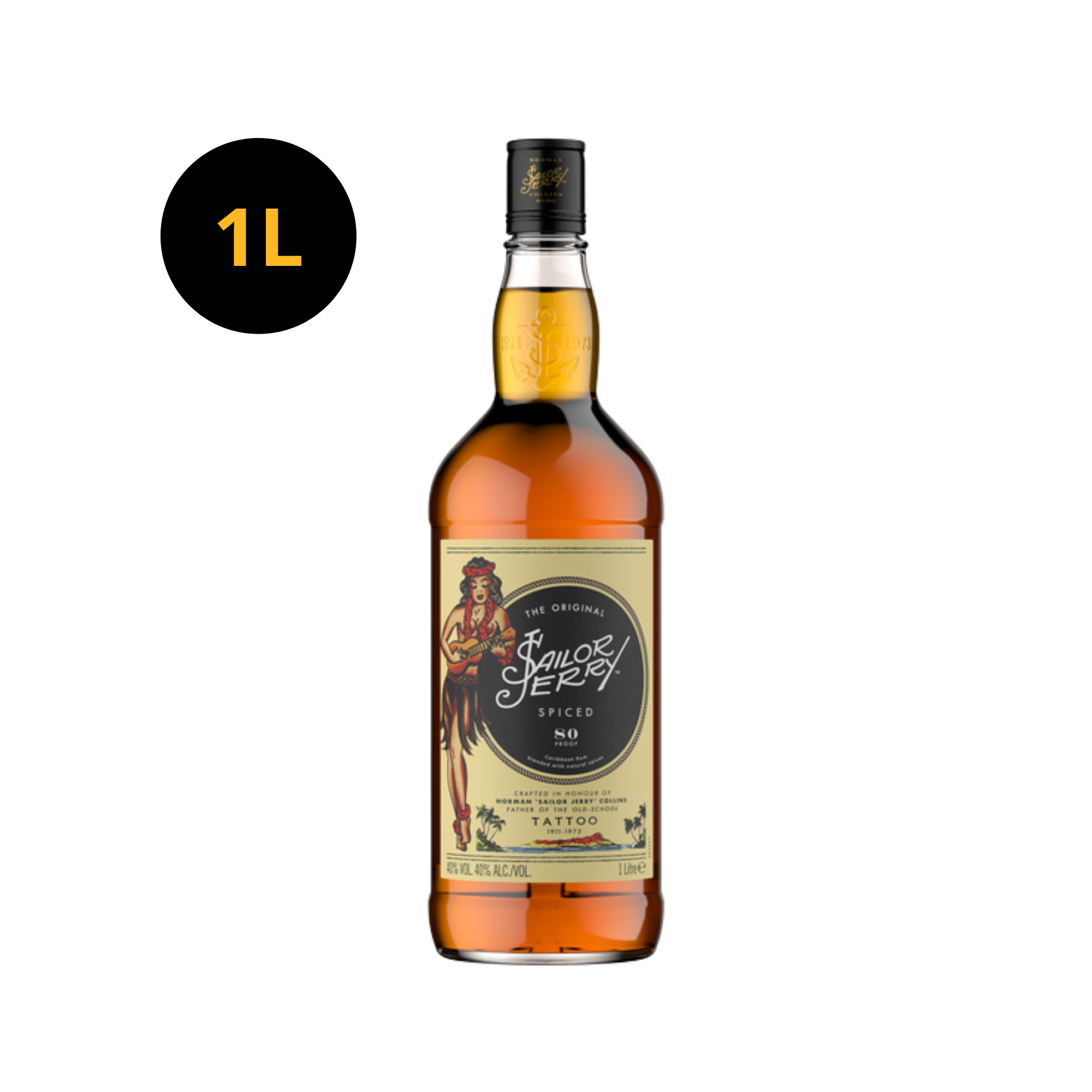 Sailor Jerry Spiced Rum 40% 1L