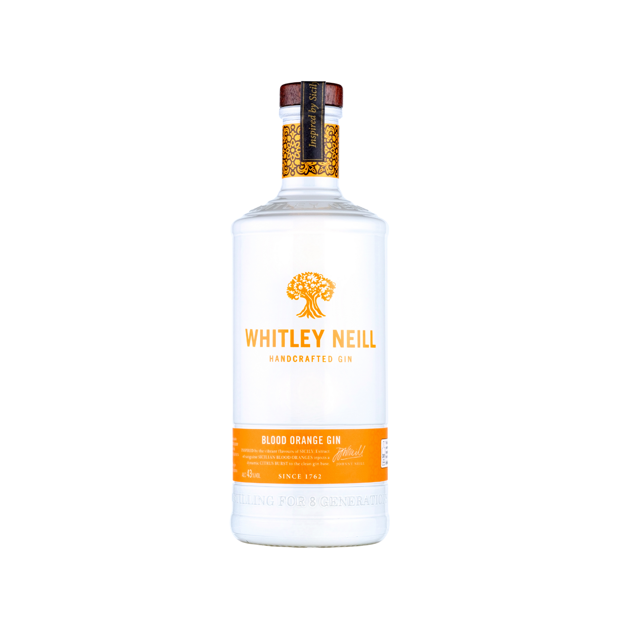 Whitley Neill Blood Orange Gin 43% 1L