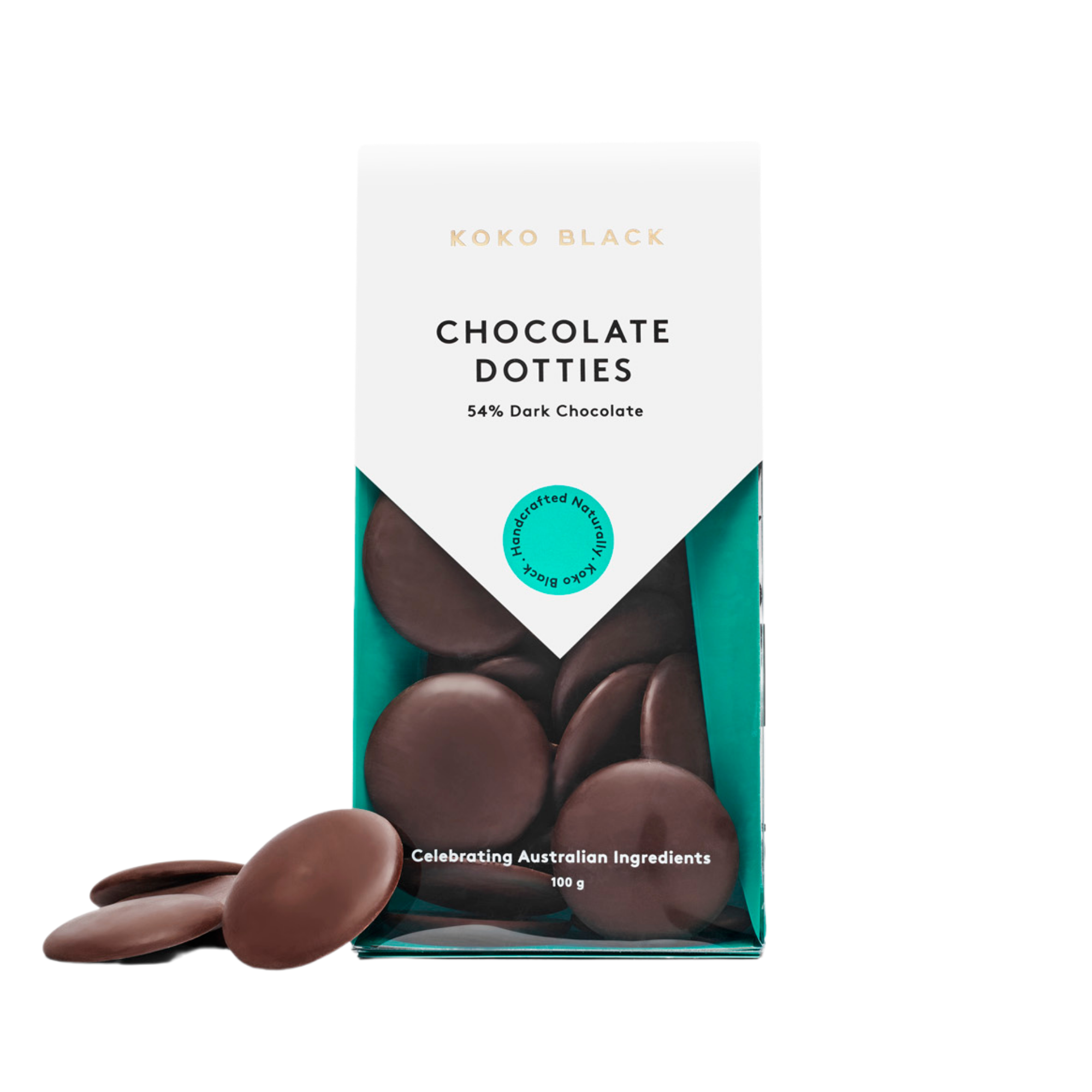 Koko Black Choc Dotties Dark 100g