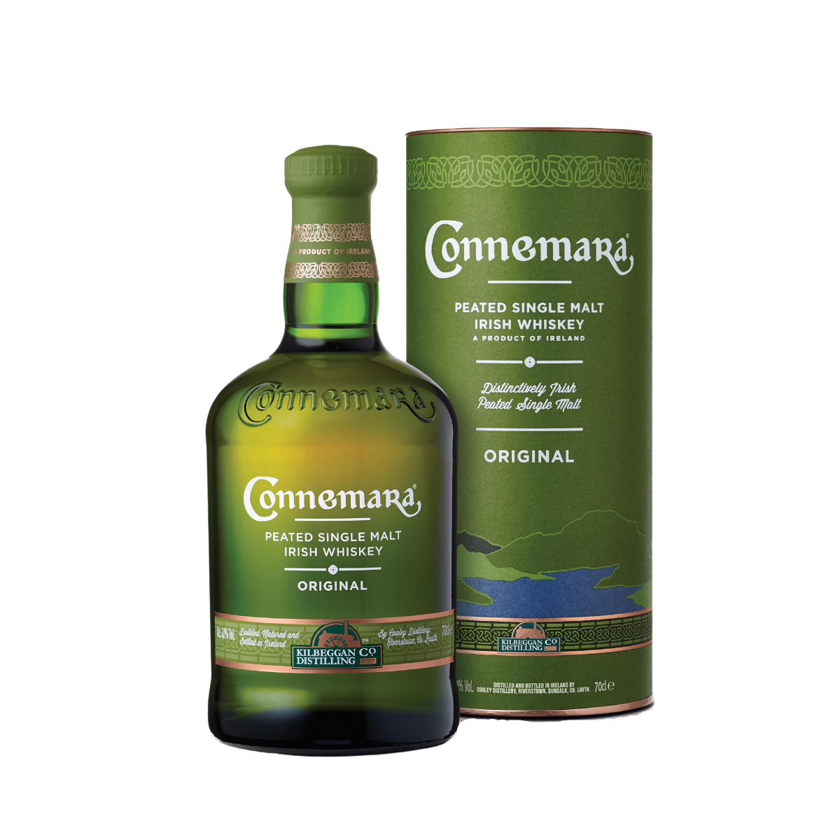 Connemara Peated Single Malt Irish Whiskey 40% 0.7L giftpack