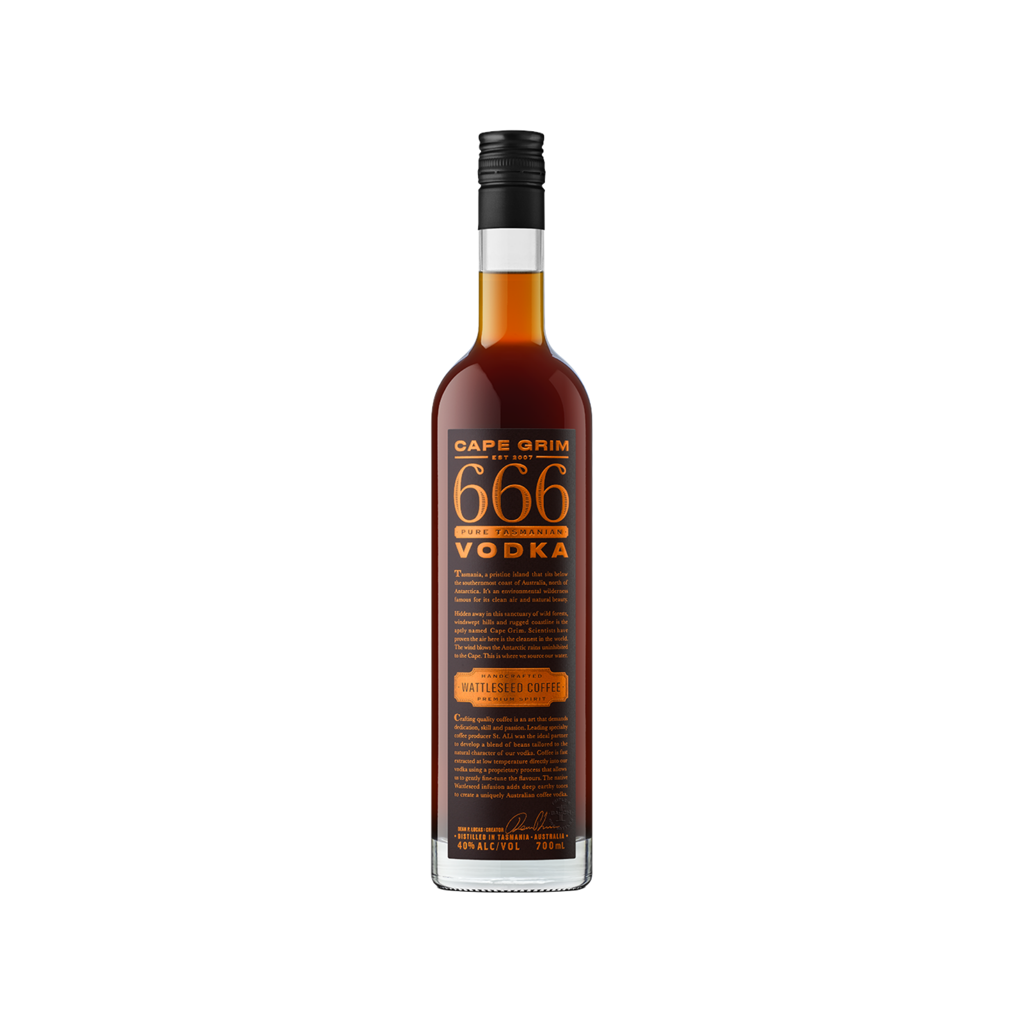 666 Cape Grim Wattleseed Coffee Vodka 40% 0.7L