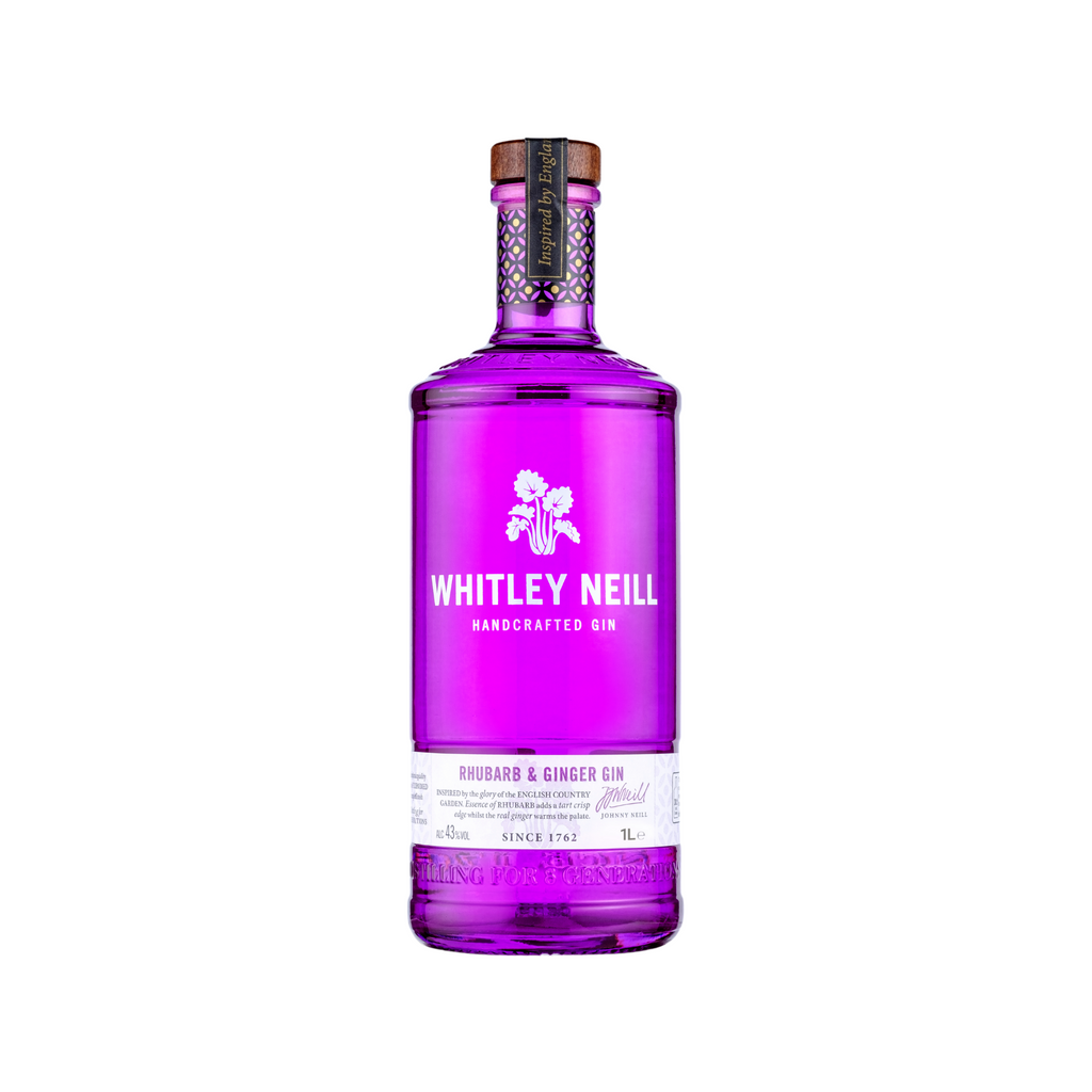 Whitley Neill Rhubarb & Ginger Gin 43% 1L