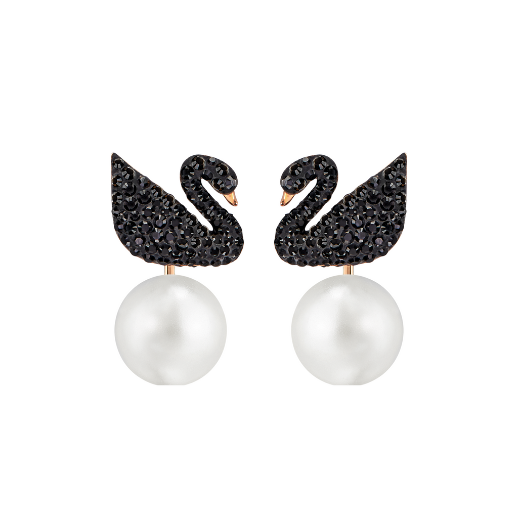 Swarovski Iconic Swan Pierced Earrings