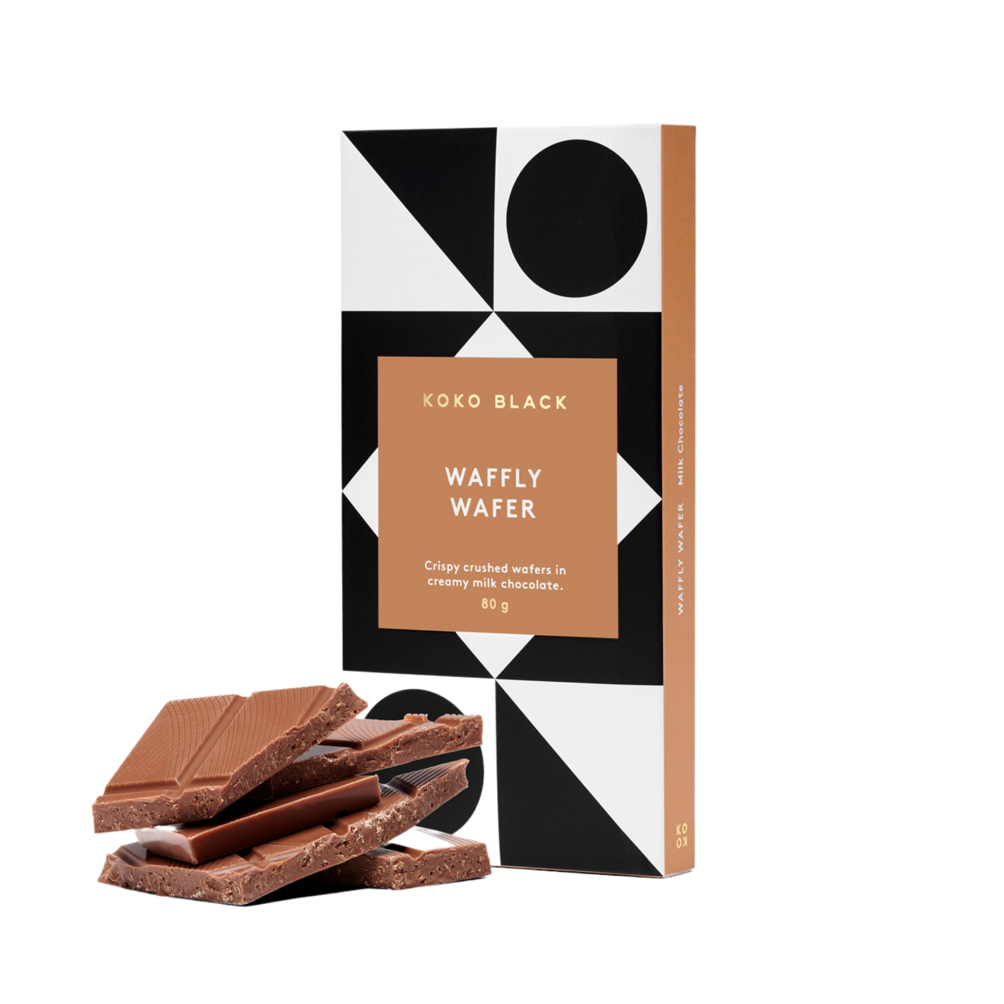 Koko Black Waffly Wafer Block 80g